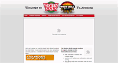 Desktop Screenshot of franchiseus.western-sizzlin.com