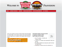 Tablet Screenshot of franchiseus.western-sizzlin.com